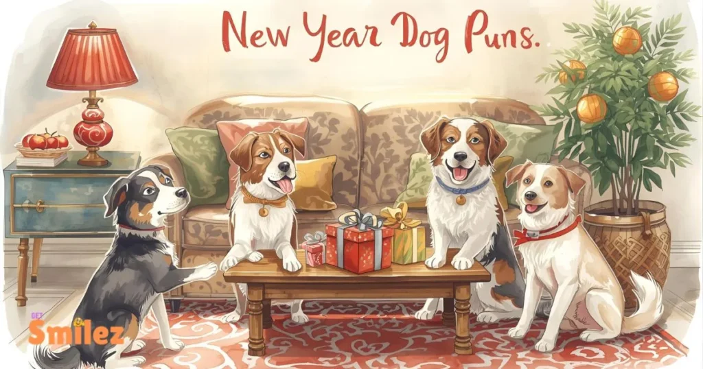 New Year Dog Puns