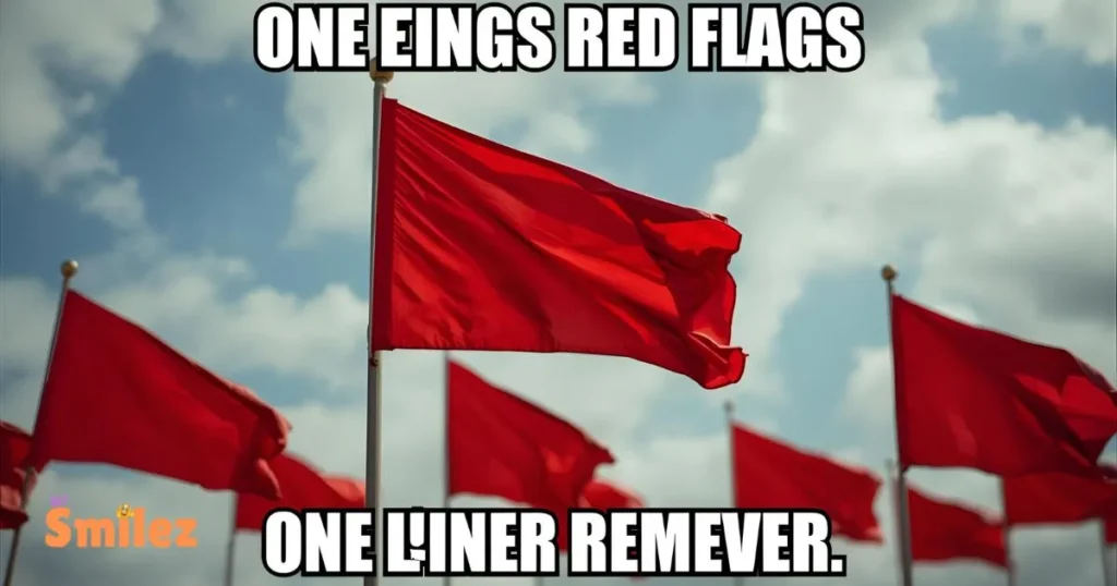 One Liner Red Flags puns