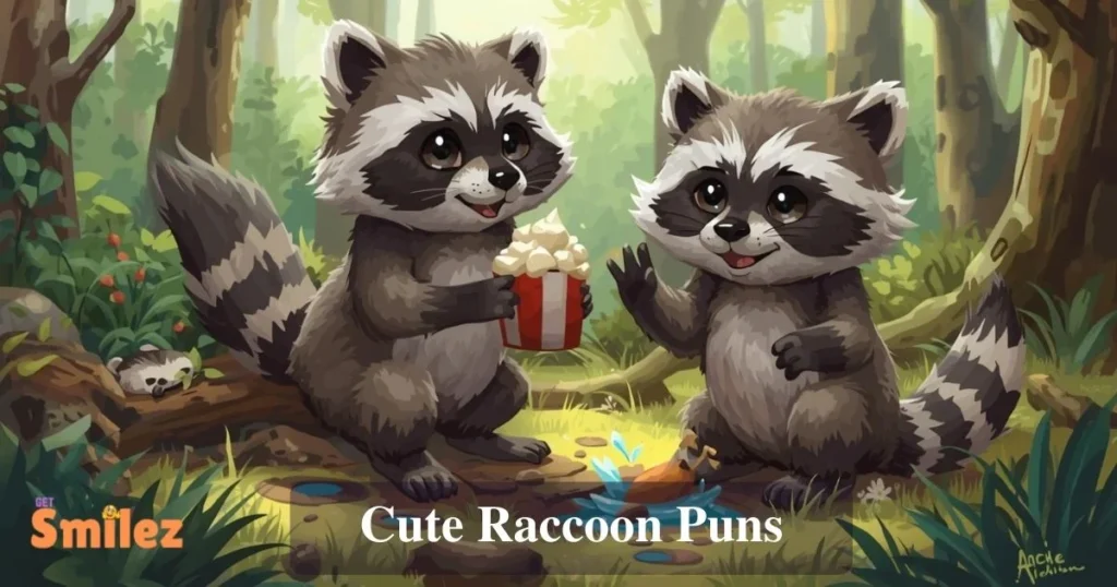 Cute Raccoon Puns