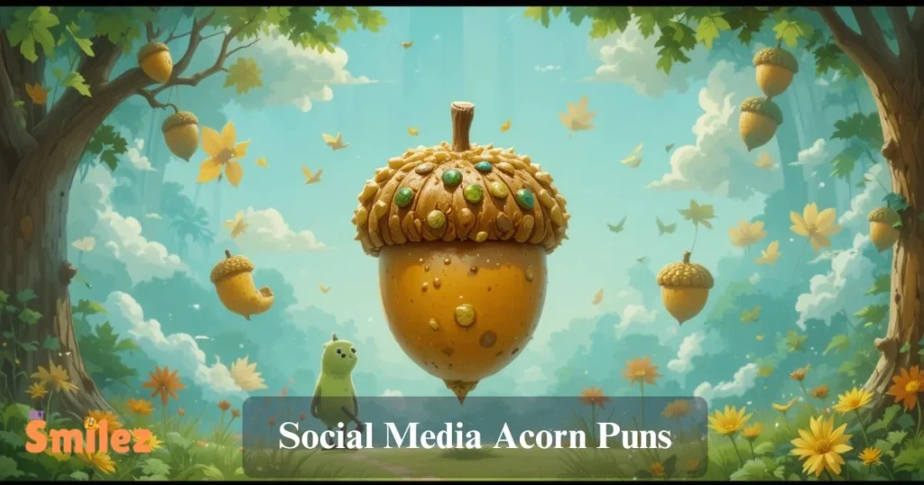 Social Media Acorn Puns