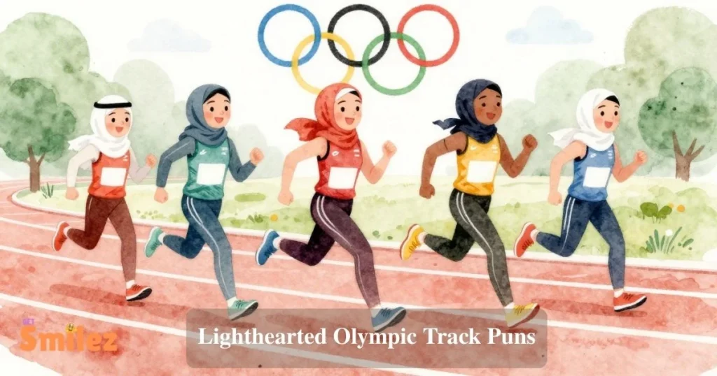 Lighthearted Olympic Track Puns