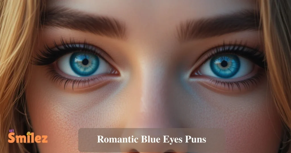 Romantic Blue Eyes Puns