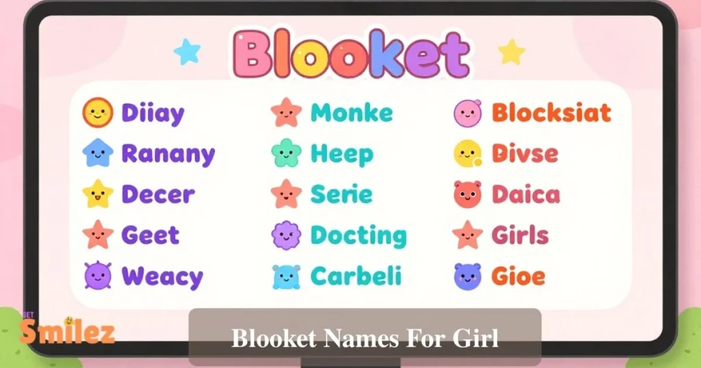 Blooket Names For Girl